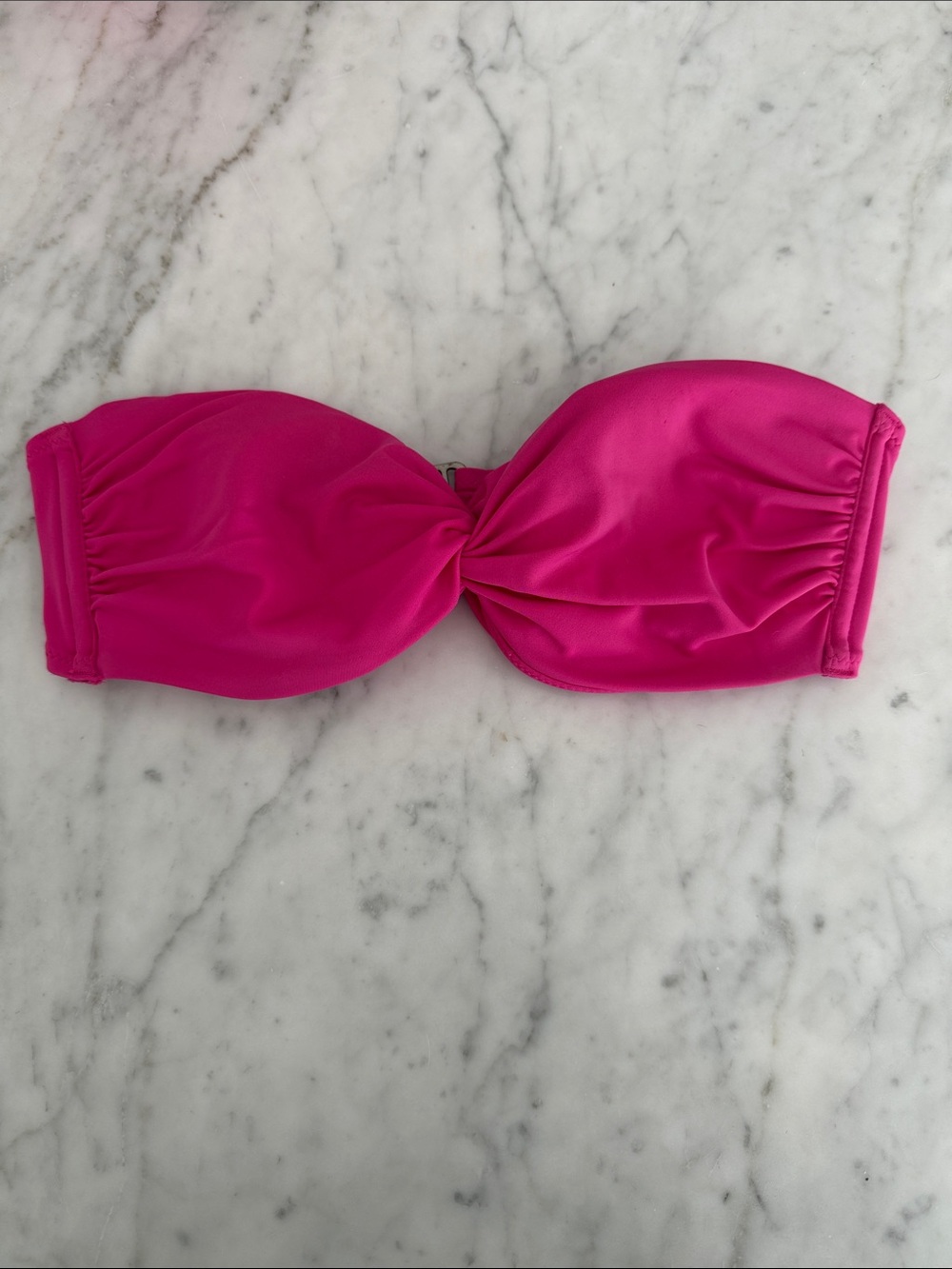 Victoria’s Secret Swim Hot Pink Twist Bandeau Bikini Top - Small